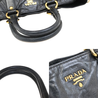 Prada Front Pocket Convertible Tote Vitello Shine