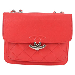 Chanel CC Box Flap Bag Quilted Caviar