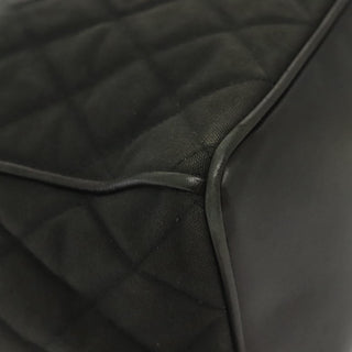 Chanel Vintage Drawstring Chain Bucket Bag Quilted Canvas