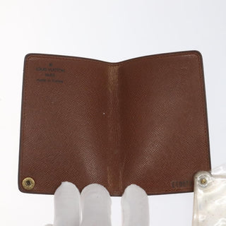 Louis Vuitton Porte Cartes Pression Card Case Monogram Canvas