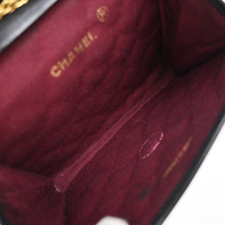 Chanel Vintage Round Flap Bag Quilted Lambskin