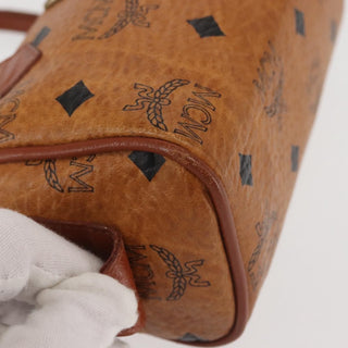 MCM Visetos Handbag Canvas and Leather