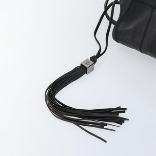 Chanel Square Stitch Tassel Hobo Quilted Leather