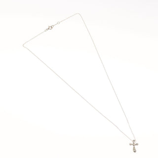 Tiffany & Co. Elsa Peretti Cross Pendant Necklace Sterling Silver