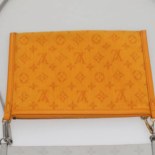 Louis Vuitton Double Flat Messenger Bag Limited Edition Logo Story Monogram Canvas and Denim