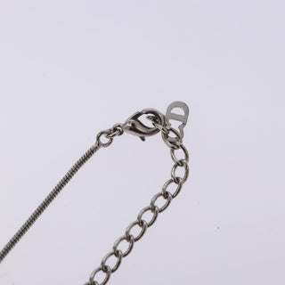 Christian Dior D logo Pendant Necklace Metal