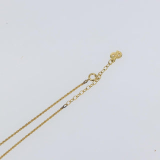 Christian Dior CD Pendant Necklace Metal