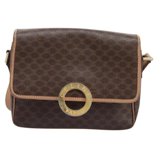 Celine Vintage Macadam Shoulder Bag Canvas