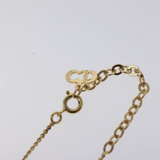Christian Dior CD Pendant Necklace Metal and Crystals