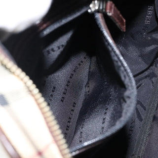 Burberry Zip Messenger Bag Nova check Canvas and Leather