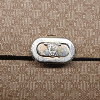 Celine Vintage Macadam Shoulder Bag Canvas