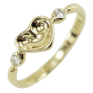 Tiffany & Co. Elsa Peretti Full Heart Ring 18K Yellow Gold with Diamond