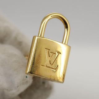 Louis Vuitton Padlock and Key Logo Cufflinks Silver
