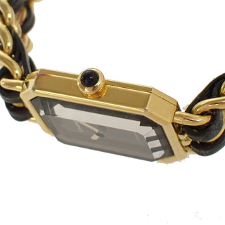 Chanel Premiere Rock Quartz Watch Plated Metal and Leather