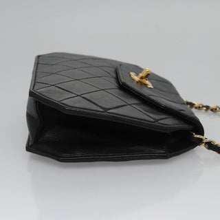 Chanel Vintage Octagon CC Flap Bag Quilted Leather