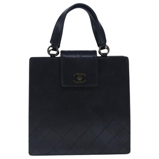 Chanel Vintage CC Turnlock Satchel Leather