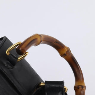 Gucci Vintage Bamboo Backpack Leather