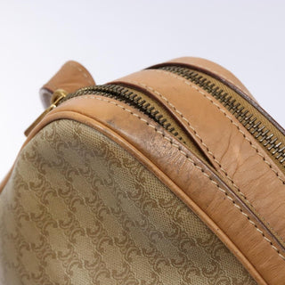 Celine Vintage Macadam Shoulder Bag Canvas and Leather