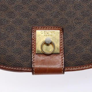 Celine Macadam Shoulder Bag PVC Leather