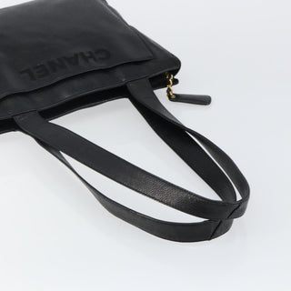 Chanel Vintage Logo Tote Caviar