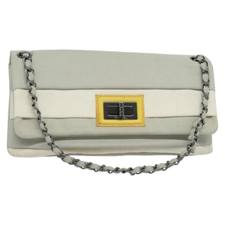 Chanel Mademoiselle Lock Chain Flap Bag Grosgrain
