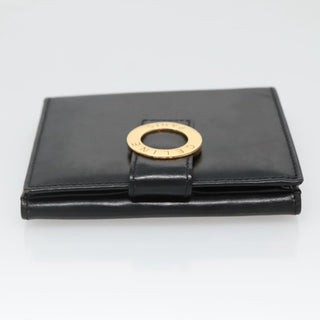 Celine Circle Logo Compact Wallet Leather