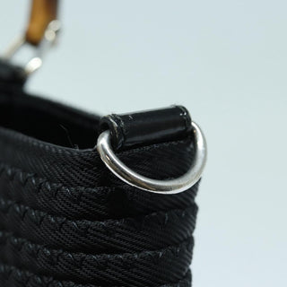 Gucci Vintage Bamboo Handle Tote Canvas
