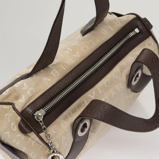 Bvlgari B.Zero1 Logomania Bag Canvas with Leather