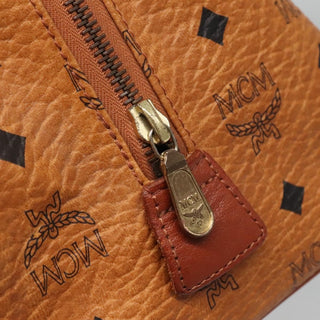 MCM Visetos Handbag Canvas and Leather