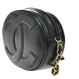 Chanel Vintage CC Oval Chain Bag Leather