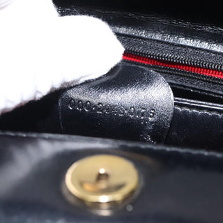 Gucci Vintage Convertible Bamboo Box Crossbody Bag Leather