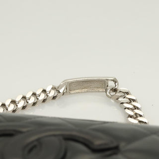 Chanel Vintage ID Bracelet Flap Bag Quilted Patent