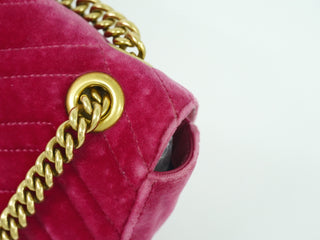 Gucci GG Marmont Flap Bag Matelasse Velvet
