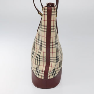 Burberry Nova Check Tote Canvas and Leather