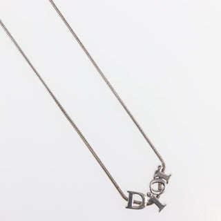 Christian Dior Logo Necklace Metal