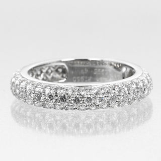 Cartier Mimi Full Pave Band Ring Platinum with Diamonds