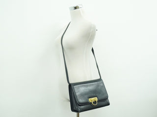Salvatore Ferragamo Gancini Shoulder Bag Leather
