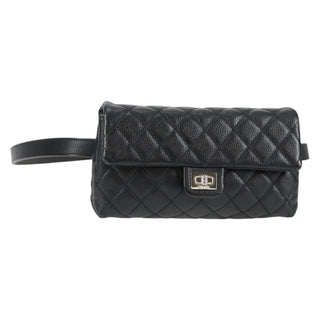 Chanel Uniform Reissue Belt Bag Quilted Grained Leather