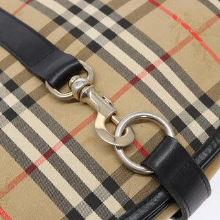 Burberry Flap Shoulder Bag Nova Check Coated Canvas