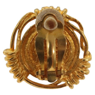 Chanel Vintage CC Earrings Metal