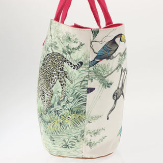 Hermes Panier De Plage Handbag Printed Canvas