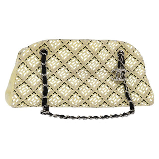 Chanel Just Mademoiselle Bag Woven Stitch Patent