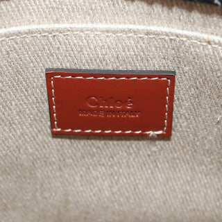 Chloe Woody Tote Canvas with Leather