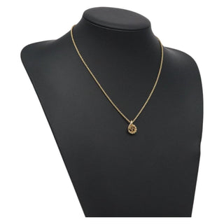 Christian Dior CD Pendant Necklace Gold-plated