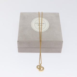 Christian Dior CD Pendant Necklace Gold-plated