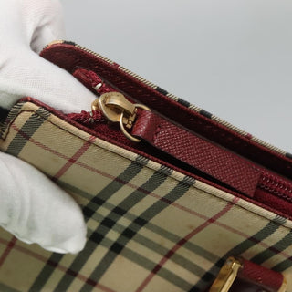 Burberry Nova Check Tote canvas check pattern