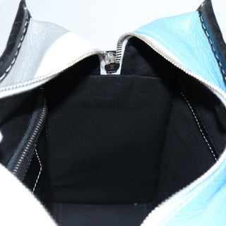 Balenciaga Bazar Convertible Tote Striped Leather