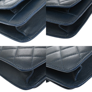 Chanel Filigree Flap Bag Calfskin Leather
