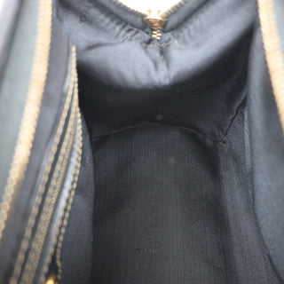 Fendi Vintage Pequin Boston Bag Coated Canvas
