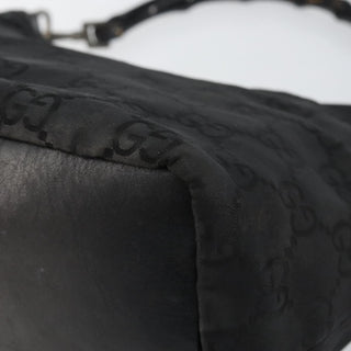 Gucci Vintage Bamboo Hobo GG Canvas